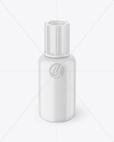 Glossy Plastic Bottle Mockup