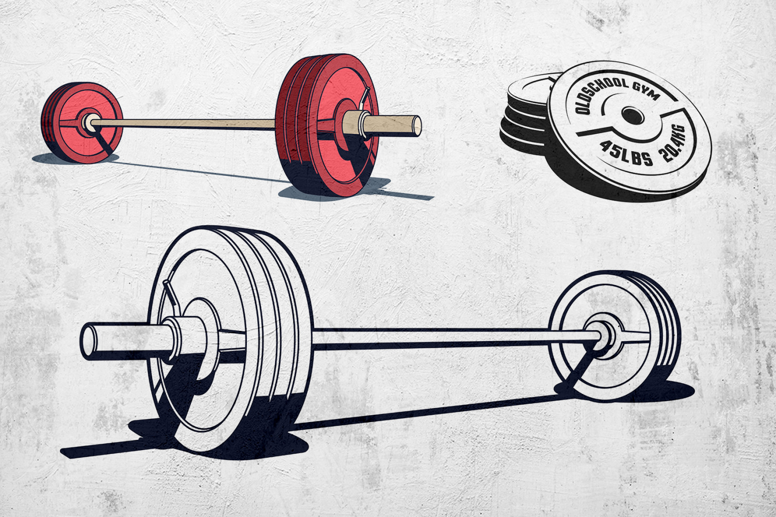 Weight Lifting Retro Pack