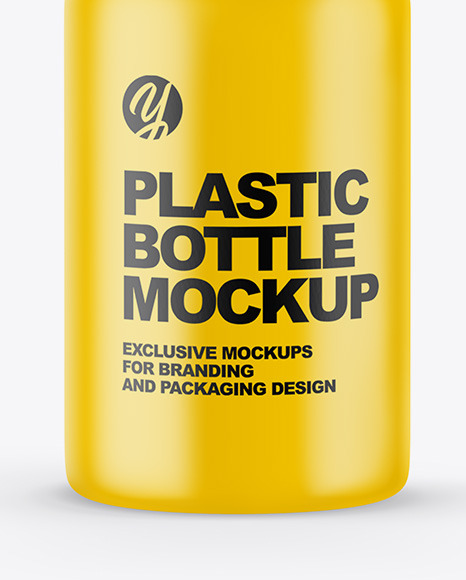 Matte Cosmetic Bottle with Pump Mockup