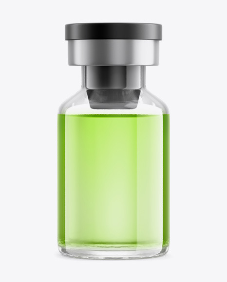 Medical Ampoule Mockup - Front View