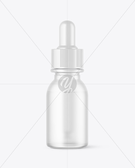 Frosted Glass Dropper Bottle Mockup