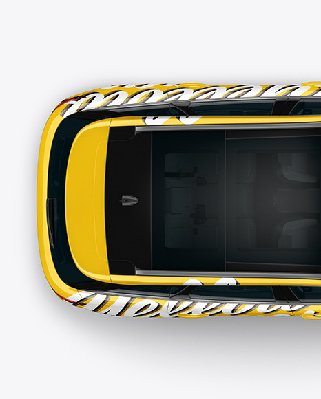 Crossover SUV Mockup – Top View