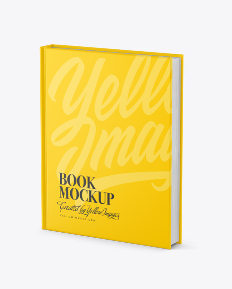 Hardcover Book w/ Matte Cover Mockup