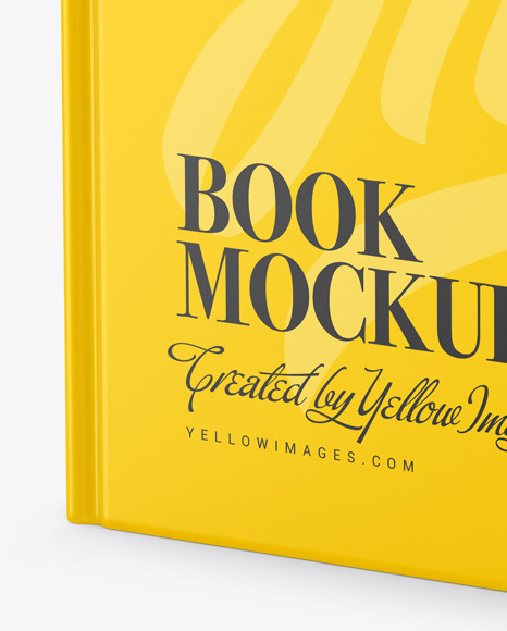 Hardcover Book w/ Matte Cover Mockup