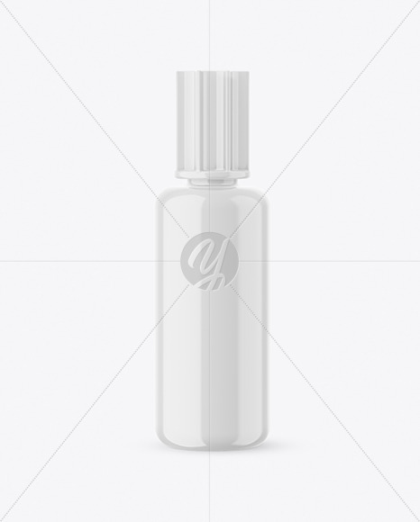 Glossy Plastic Bottle Mockup