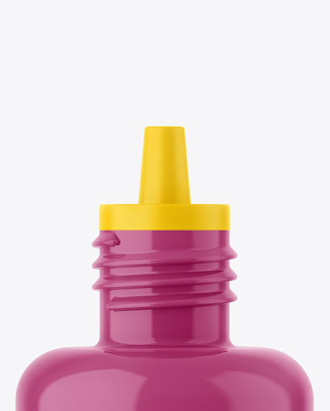 Glossy Plastic Bottle Mockup