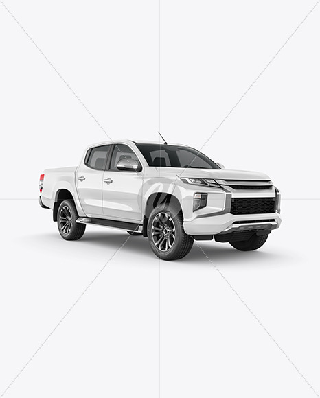 Pickup Truck Mockup - Half Side View