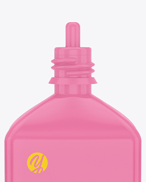 Glossy Dropper Bottle Mockup