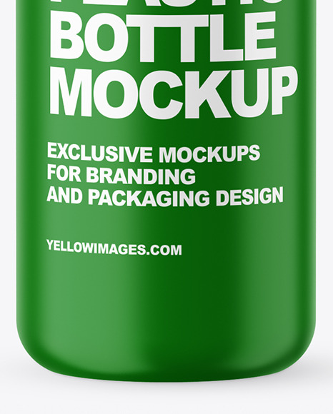 Matte Plastic Bottle Mockup