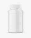 Glossy Protein Jar Mockup Glossy Protein Jar Mockup
