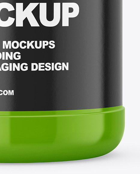 Glossy Protein Jar Mockup Glossy Protein Jar Mockup