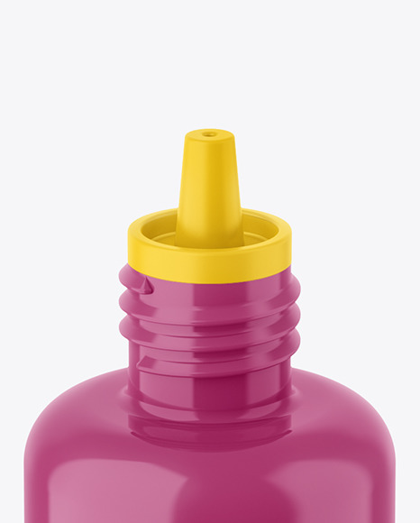 Glossy Plastic Bottle Mockup