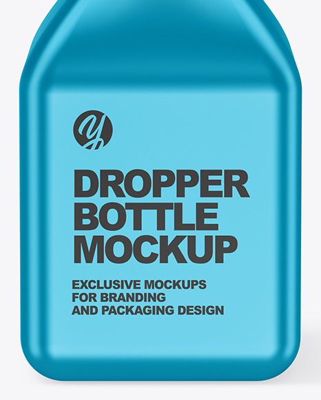 Metallic Dropper Bottle Mockup