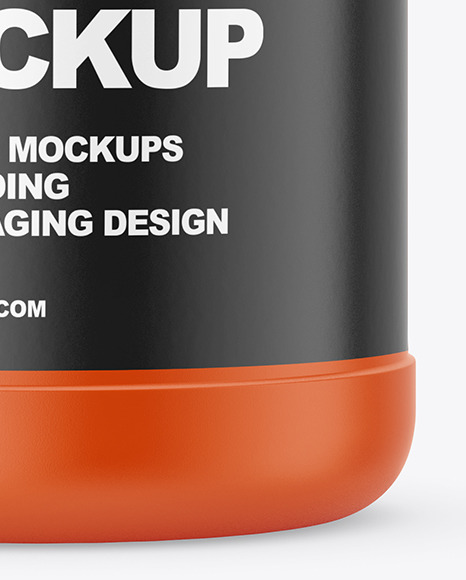 Matte Protein Jar Mockup Matte Protein Jar Mockup