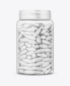 Clear Pills Bottle Mockup