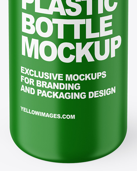 Matte Plastic Bottle Mockup