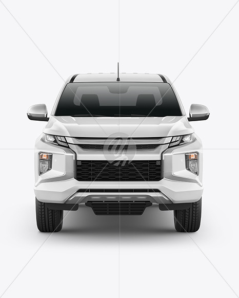 Pickup Truck Mockup - Front View