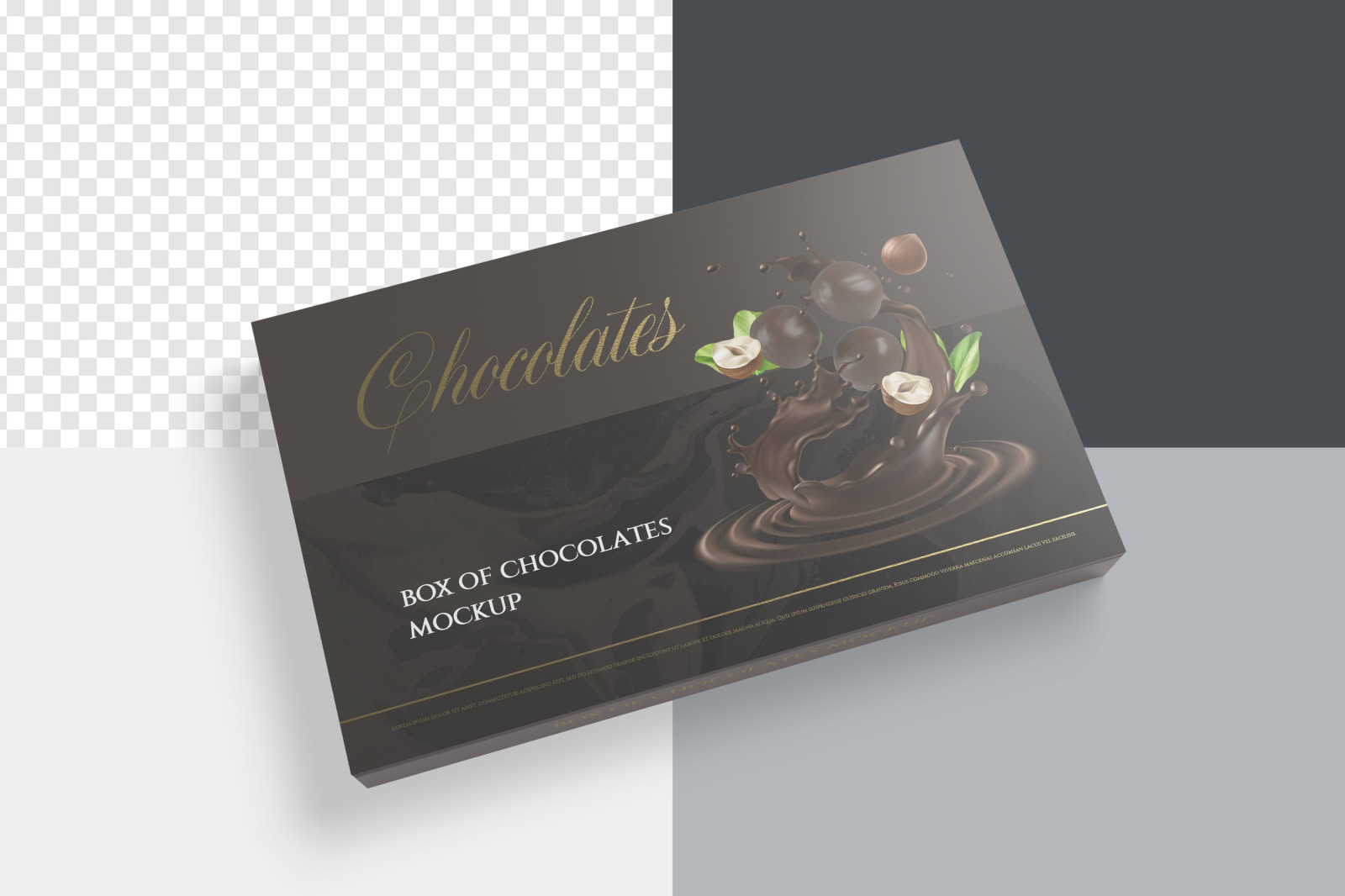 Box Of Chocolates Mockup