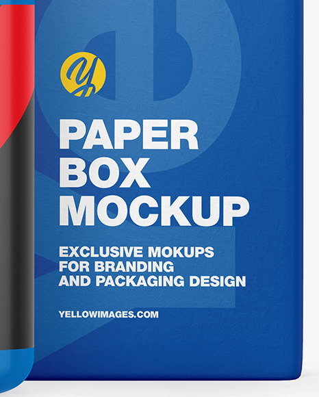 Pills Bottle W/ Paper Box Mockup
