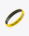 Matte Silicone Wristband Mockup