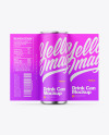 Glossy Metallic Can W/ Matte Finish Mockup Glossy Metallic Can W/ Matte Finish Mockup