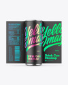 Glossy Metallic Can W/ Matte Finish Mockup Glossy Metallic Can W/ Matte Finish Mockup
