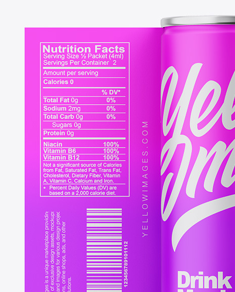 Glossy Metallic Can W/ Matte Finish Mockup Glossy Metallic Can W/ Matte Finish Mockup