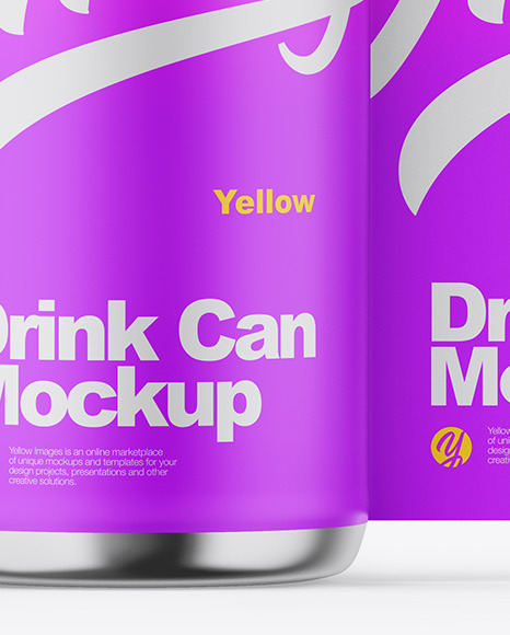 Glossy Metallic Can W/ Matte Finish Mockup Glossy Metallic Can W/ Matte Finish Mockup