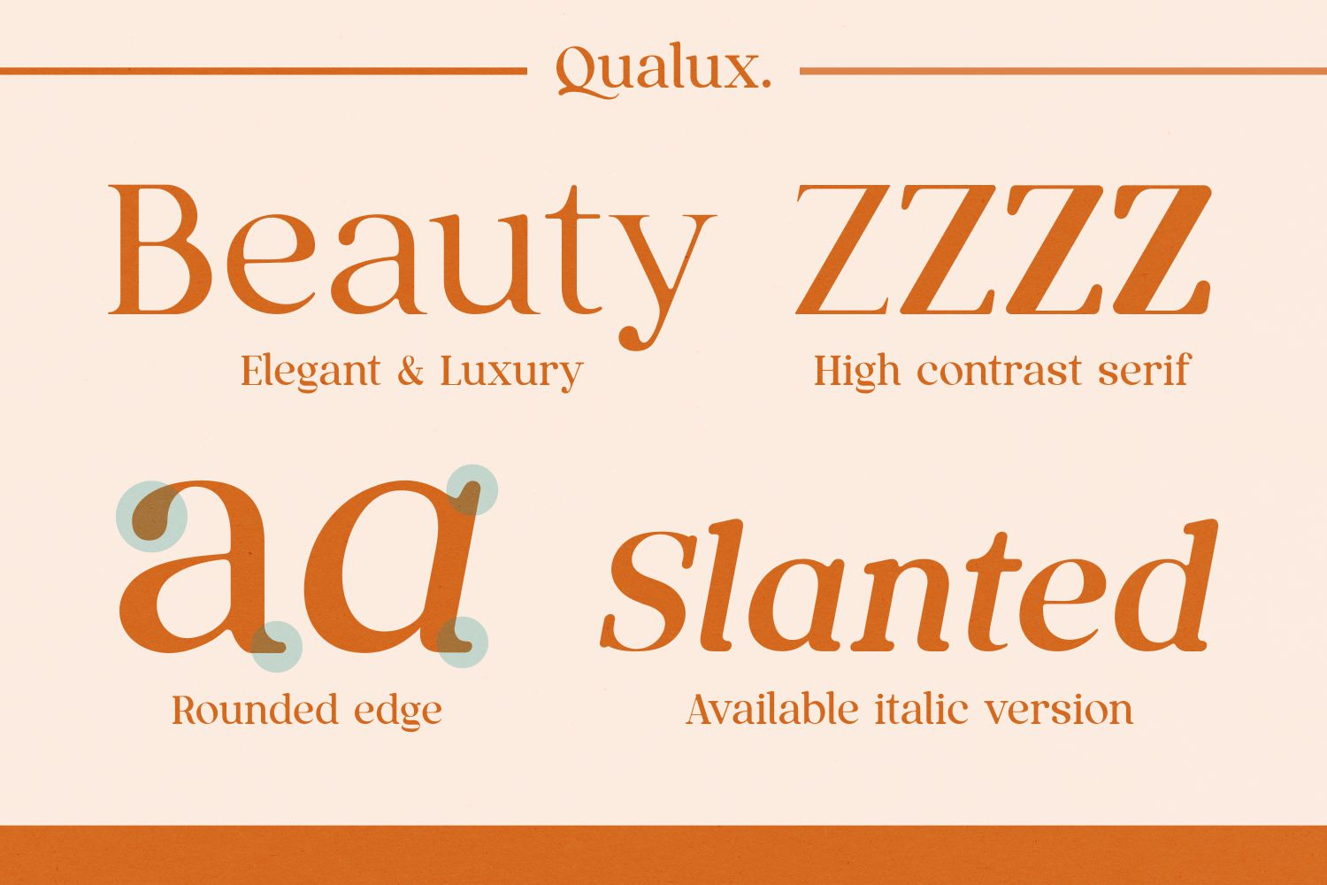 Qualux - Versatile Serif Font Family