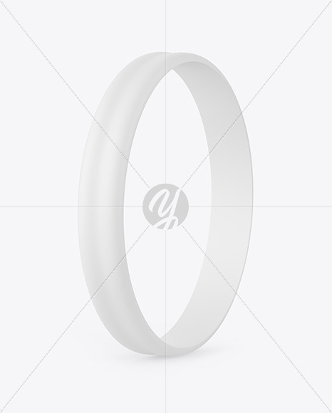 Matte Silicone Wristband Mockup