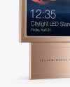 Citylight Metallic LED Stand Mockup