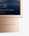 Citylight Metallic LED Stand Mockup