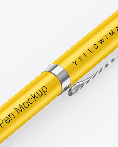 Metallic Pen w/ Matte Finish Mockup