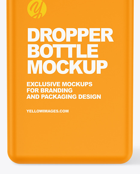 Matte Dropper Bottle Mockup