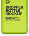 Metallic Dropper Bottle Mockup