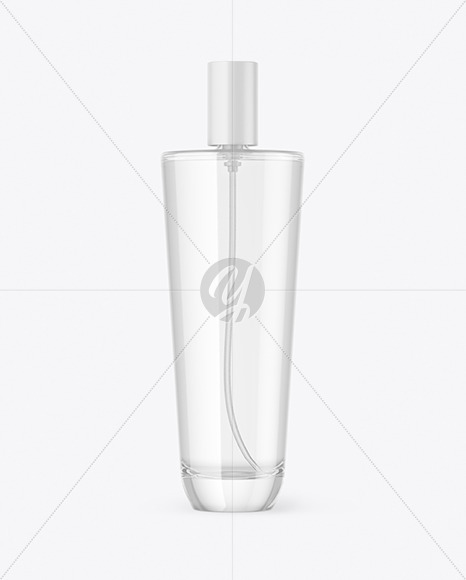 Clear Glass Perfume Bottle Mockup