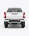 Pickup Truck Mockup - Back View