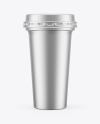 Metallic Yogurt Cup Mockup Metallic Yogurt Cup Mockup