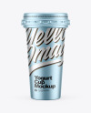 Metallic Yogurt Cup Mockup Metallic Yogurt Cup Mockup