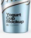 Metallic Yogurt Cup Mockup Metallic Yogurt Cup Mockup