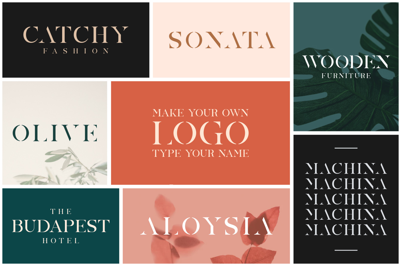 MONICA ALLCAPS - Abstract Vintage Display Font MONICA ALLCAPS - Abstract Vintage Display Font
