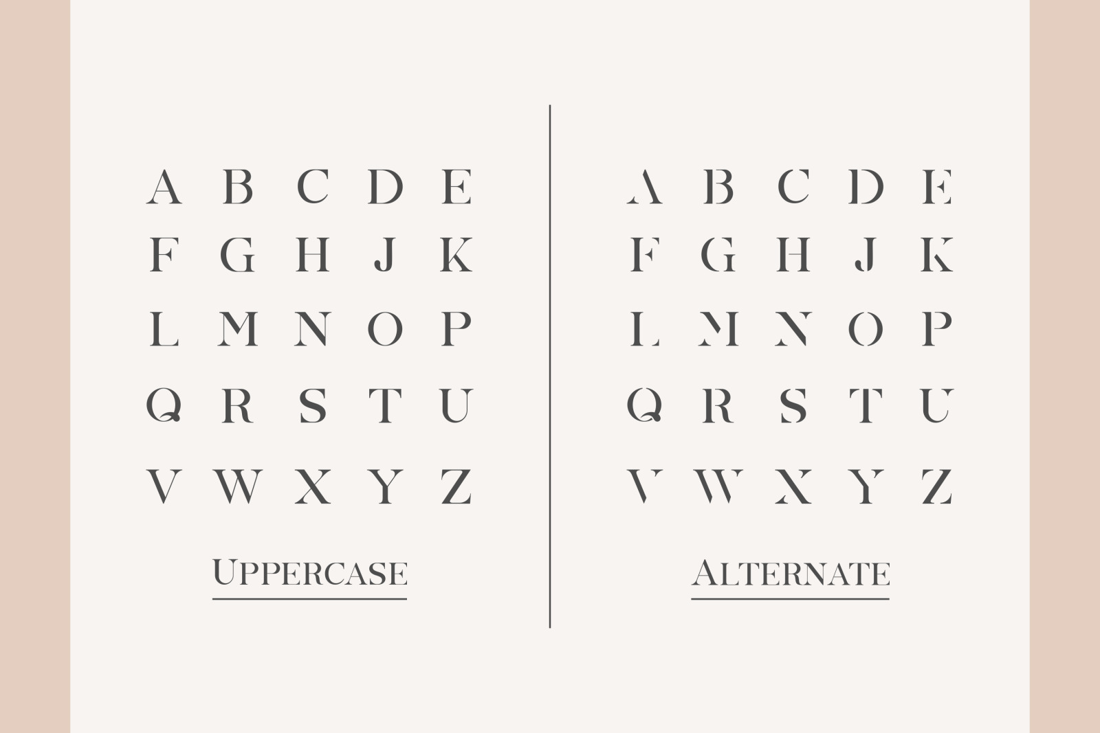 MONICA ALLCAPS - Abstract Vintage Display Font MONICA ALLCAPS - Abstract Vintage Display Font