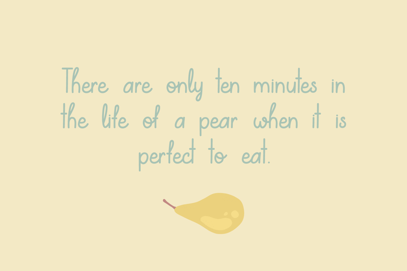 Lovely Pear | hand-written font