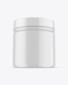 Glossy Protein Jar w/ Shrink Sleeve Mockup