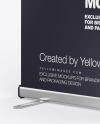 Roll-up Banner Stand Mockup - Right Halfside View