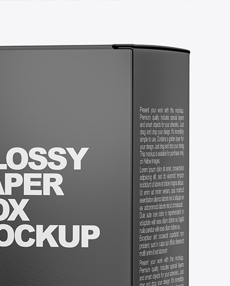 Matte Dropper Bottle with Glossy Paper Box Mockup