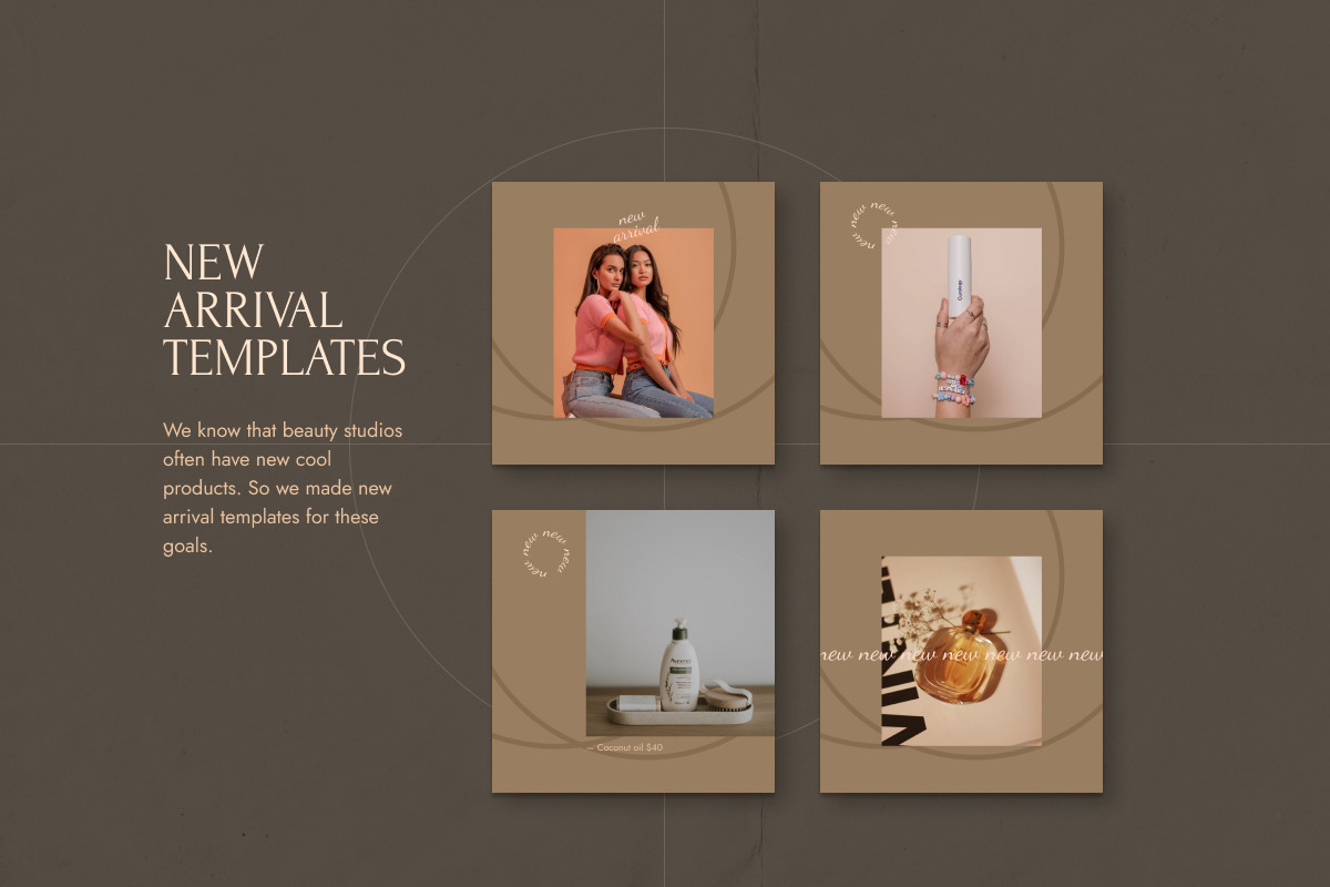 Yemoja — Instagram Posts Templates for Beauty Studio