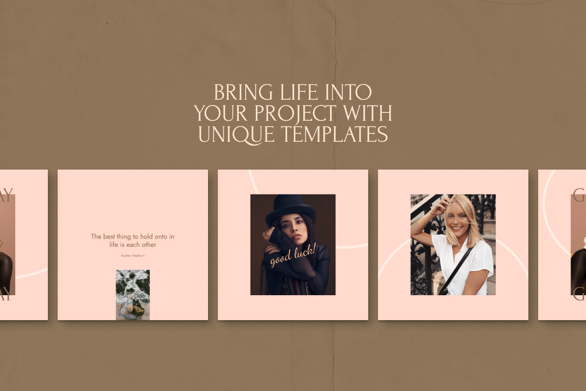Yemoja — Instagram Posts Templates for Beauty Studio