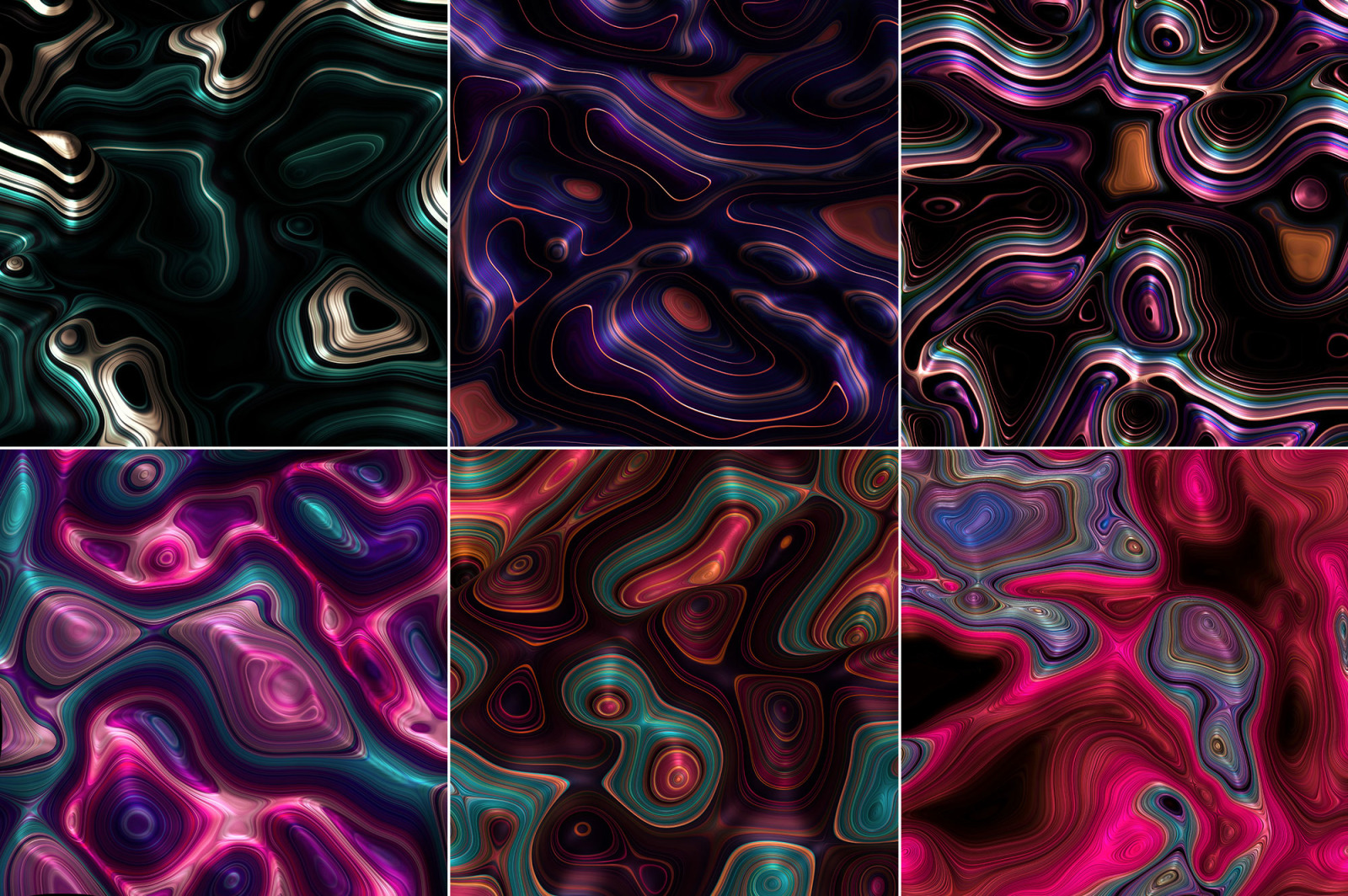 Meld: Glossy Abstract 3D Textures