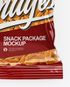 Clear Transparent Plastic Pack With Spicy Sunflower Seeds Mockup - Top View